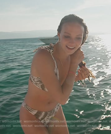 Taylor's printed bikini on Southern Charm