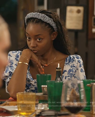 Venita's white floral print dress on Southern Charm