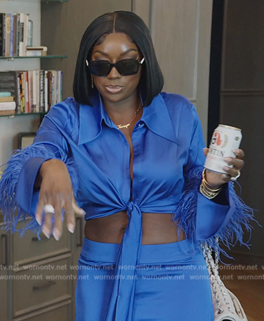 Wendy's black sunglasses on The Real Housewives of Potomac