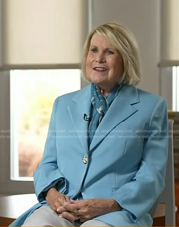 Wendy Novak's light blue blazer on Today