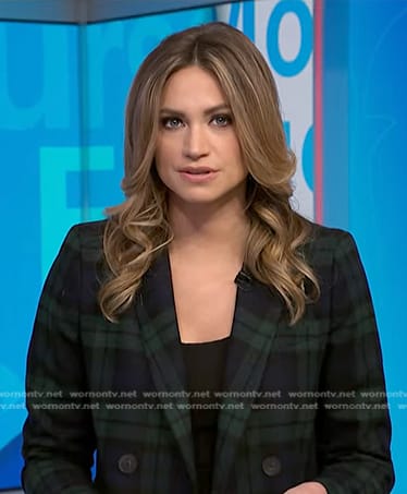 Ellison's tartan check suit on NBC News Daily