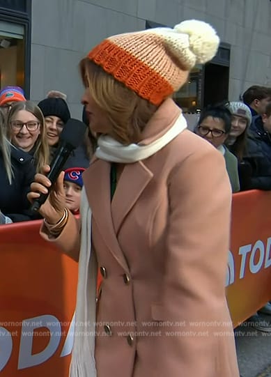Hoda's pom-pom beanie on Today