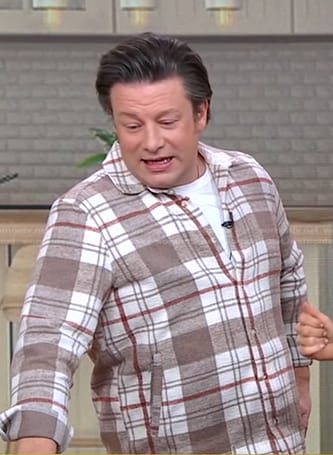 Jamie Oliver's plaid shirt on Good Morning America