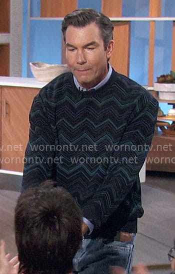 Jerry's zig zag sweater on The Talk