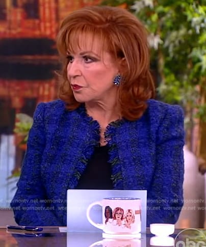Joy's blue tweed jacket on The View