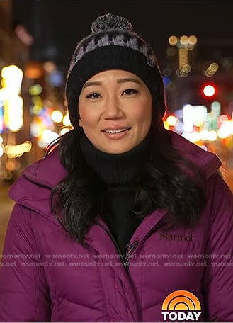 Kathy Park's purple down jacket on Today