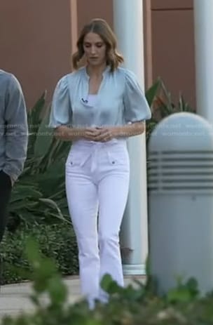 Kayna Whitworth's white jeans on Good Morning America