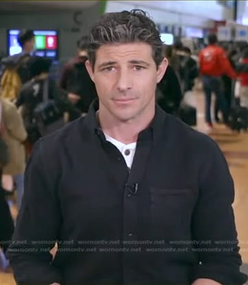 Matt Gutman's black button down shirt on Good Morning America
