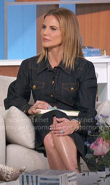 Natalie's denim dress on The Talk