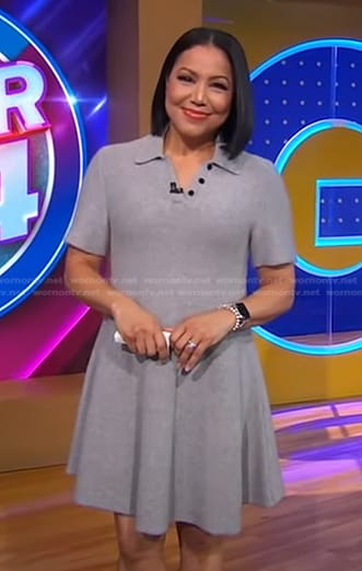Stephanie's grey polo dress on Good Morning America