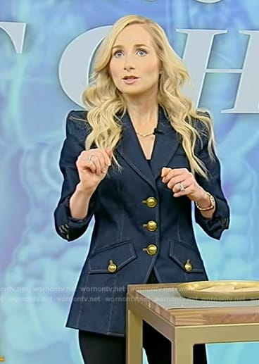 Dr. Whitney Bowe's denim jacket on Tamron Hall Show