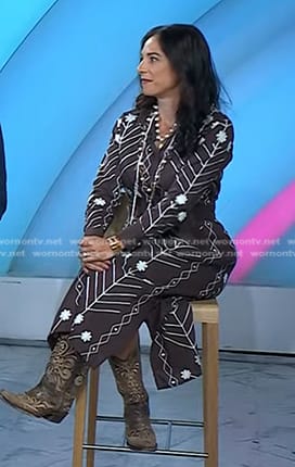 Jacqui Gifford's brown floral dress on Today