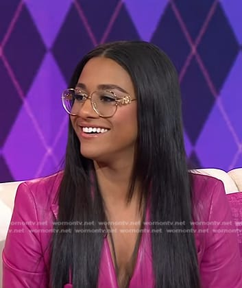 Ariana DeBose's gold frame eyeglasses on Today