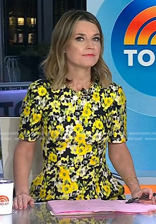 Savannah's yellow floral dress on Today