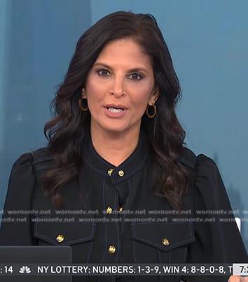 Darlene's black utility shirtdress on Today