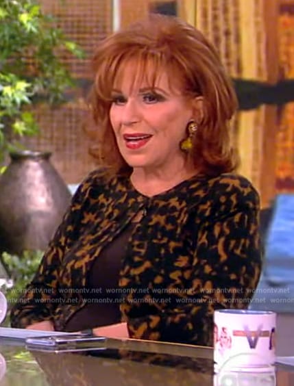 Joy's printed cardigan on The View