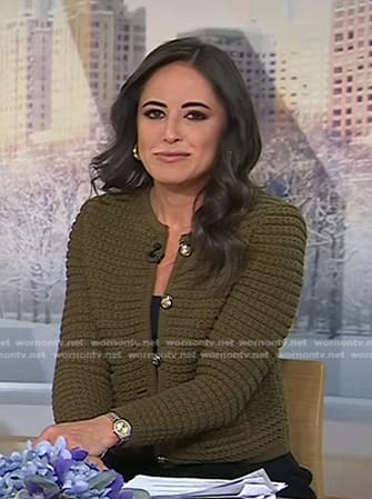 Kaylee's green cardigan on Today