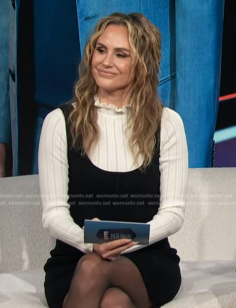 Keltie's layered long sleeve mini dress on E! News