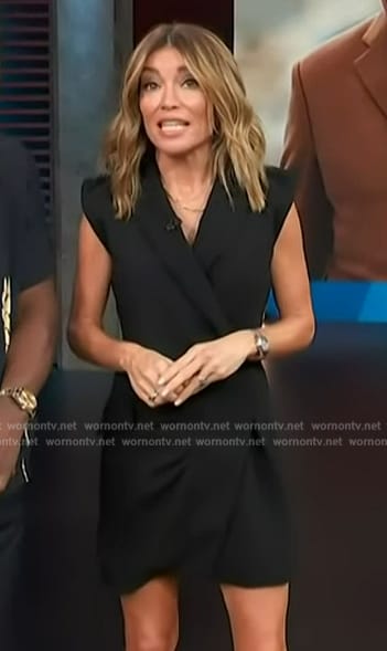 Kit's black mini blazer dress on Access Hollywood