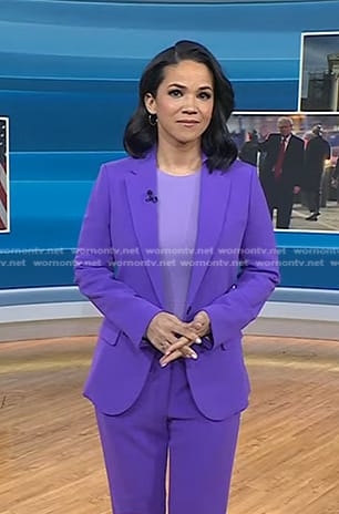 Laura's purple suit on Today