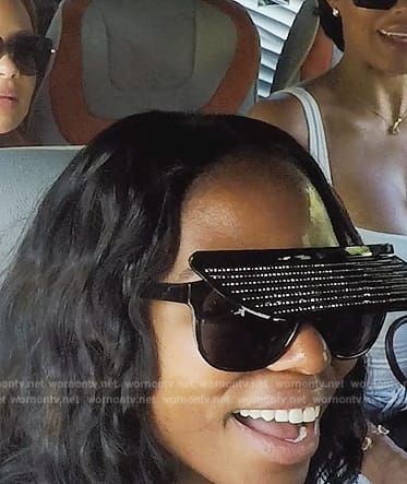 Nneka's black shaded sunglasses on The Real Housewives of Potomac