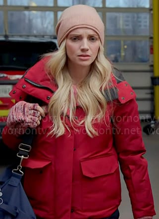 Sylvie's red parka on Chicago Fire