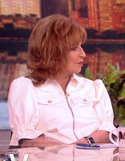 Joy's short sleeve leather jacket on The View