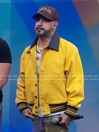 AJ McLean's yellow jacket on Good Morning America