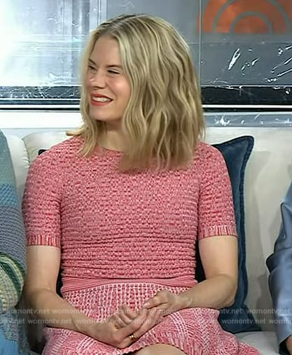 Celia Keenan's pink tweed dress on Today