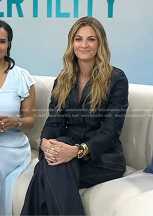 Erin Andrews's denim jacket and jeans on Today