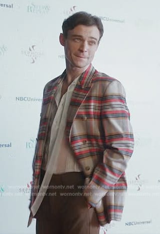 Gray's plaid blazer on Girls5eva