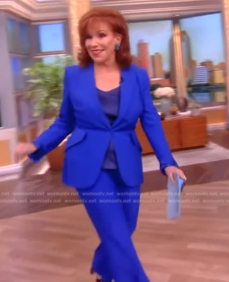 Joy's blue blazer and pants on The View