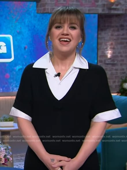 Kelly's layered mini dress on The Kelly Clarkson Show