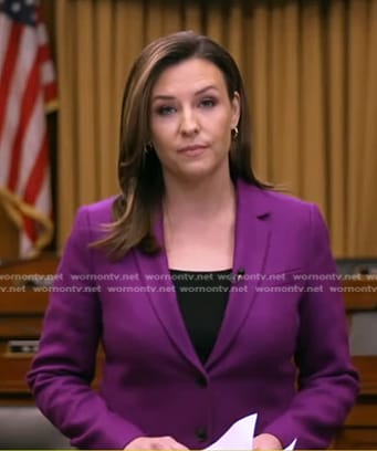 Mary's purple blazer on Good Morning America