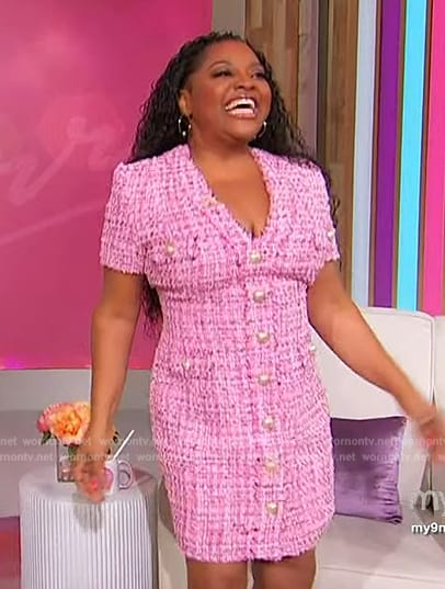 Sherri's pink tweed dress on Sherri