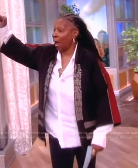 Whoopi's Japanese fireman jacket on The View