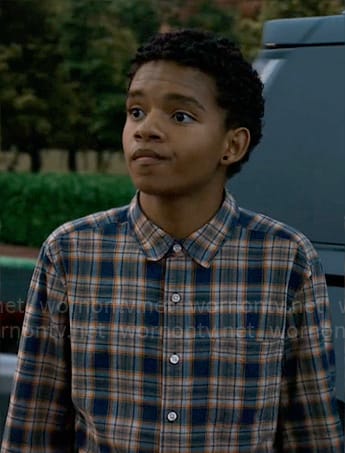Devon's plaid shirt on Chucky