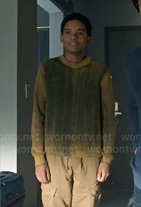 Devon's yellow and green sweater on Chucky
