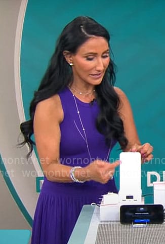 Elizabeth Werner's purple dress on CBS Mornings