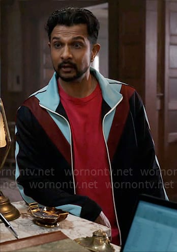 Jay's chevron colorblock jacket on Ghosts