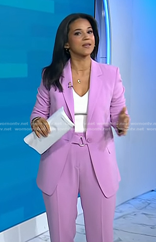 Laura Jarrett's pink suit on Today