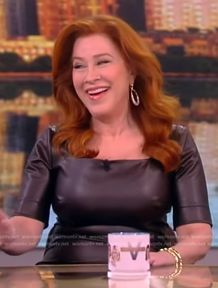 Lisa Ann Walter's leather dress on The View