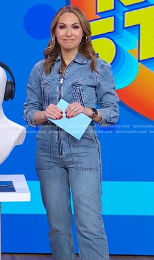 Lori's denim jumpsuit on Good Morning America