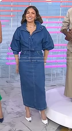 Melissa Garcia's denim dress on Today