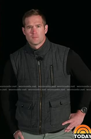Morgan Chesky’s grey quilted vest on Today