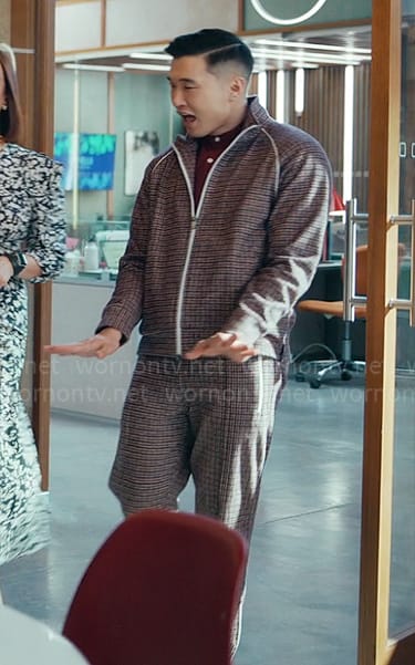 Nicholas's houndstooth tracksuit on Loot