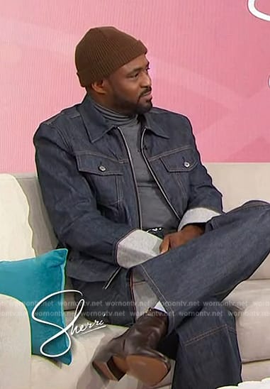 Wayne Brady's denim jacket and jeans on Sherri