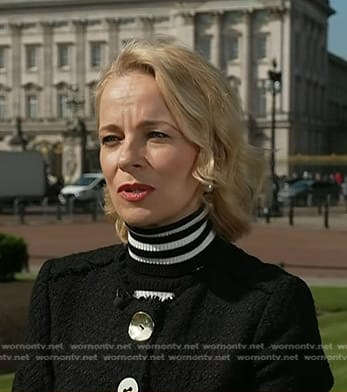 Daisy McAndrew's black tweed coat on Today
