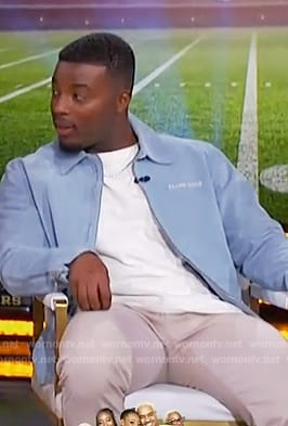 Daniel Ezra's blue jacket on The Jennifer Hudson Show