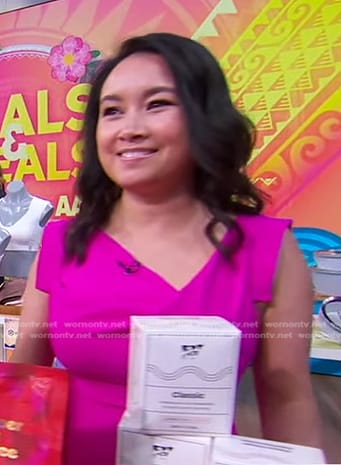 Debbie Wei Mullin's pink dress on Good Morning America